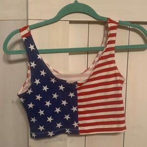 American Flag Tank- American Apparel